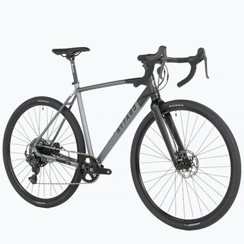 ATTABO Grado 2.0 - rower gravel aluminiowy, 10 biegów, szary