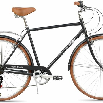FabricBike Southken 28 cali - rower miejski w stylu retro, czarny