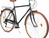FabricBike Southken 28 cali - rower miejski w stylu retro, czarny – zdjęcie 2