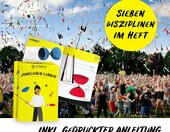 Diabolo Freizeitsport zestaw podstawowy do diabolo, żółty, z pałeczkami – zdjęcie 4
