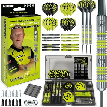 Komplet rzutek stalowych z lotkami WINMAU – stan: nowy