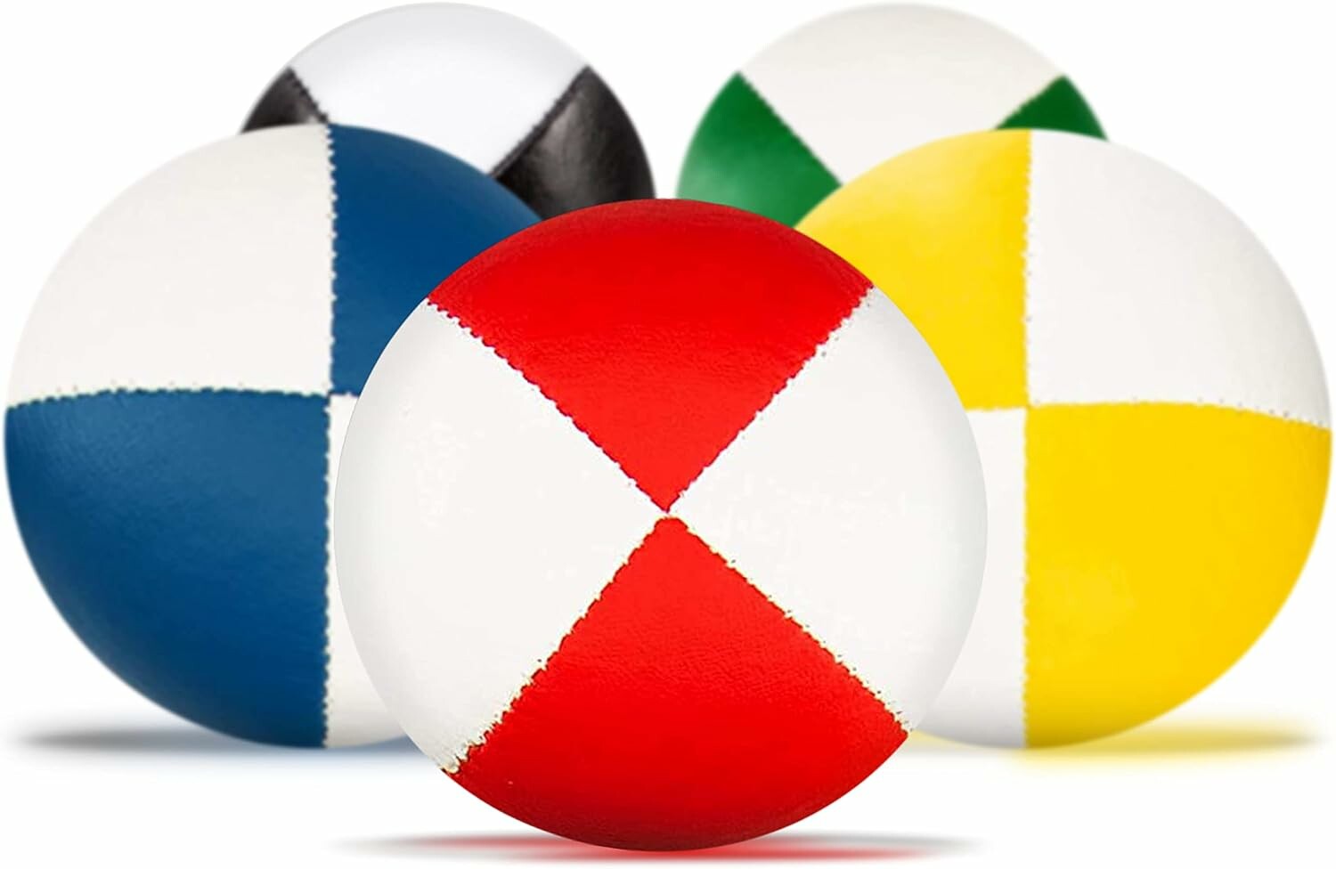 Diabolo Freizeitsport zestaw 5 piłeczek do żonglerki, dwukolorowe