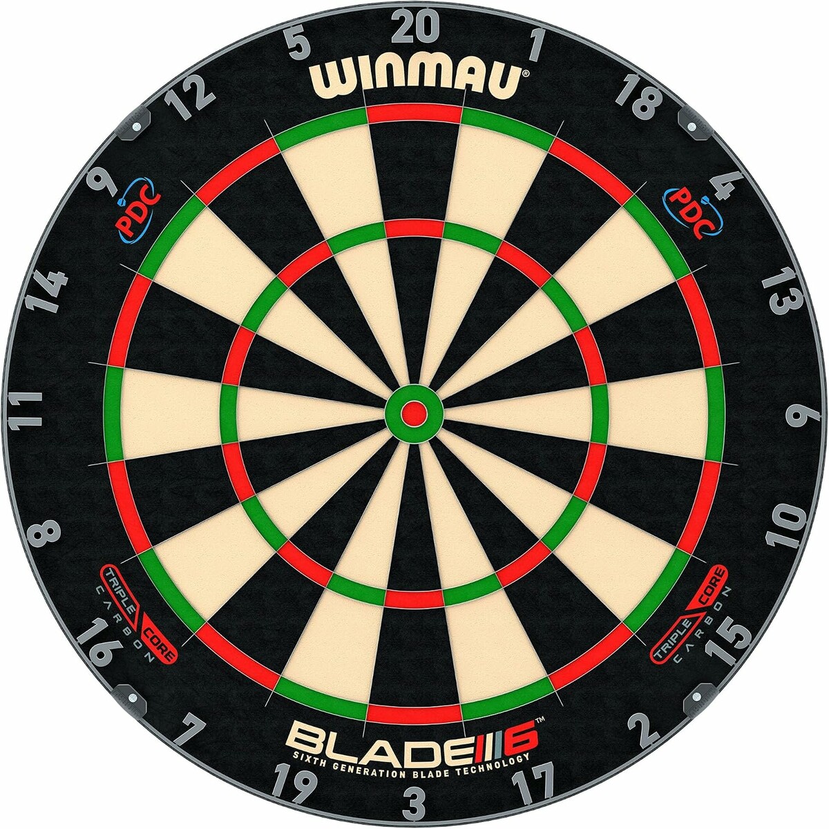 WINMAU Blade 6 Triple Core Carbon – tarcza do darta PDC