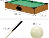 Fishtec mini stół bilardowy stołowy z akcesoriami, 51x31 cm – zdjęcie 4