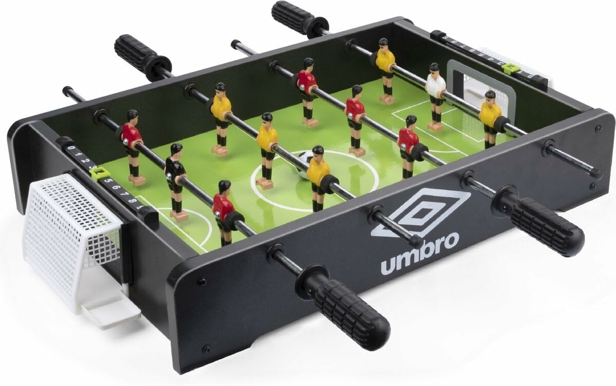 Umbro kompaktowy stół do piłkarzyków, 12 graczy, czarny