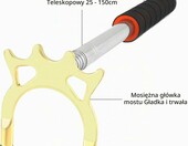 QWORK teleskopowy mostek bilardowy z 3 mosiężnymi końcówkami – zdjęcie 2