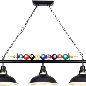 Lampa wisząca bilardowa 3-punktowa KEELED – stan: nowy