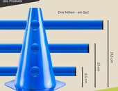 all Pets United zestaw 2 płotków agility dla psa, regulowana wysokość – zdjęcie 4