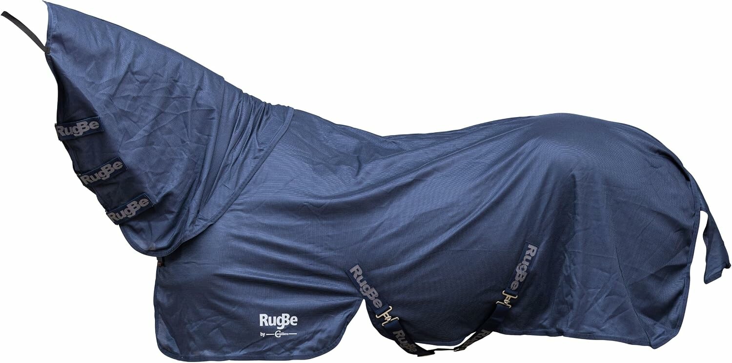 Covalliero RugBe SuperFly - derka na muchy dla konia, granatowa 155 cm