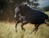 Covalliero RugBe SuperFly - derka na muchy dla konia, granatowa 155 cm – zdjęcie 4