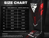 RDX Ochraniacze goleni MMA - nagolenniki do sparingu, czerwone, S – zdjęcie 3