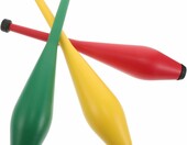 Mikinona zestaw 3 maczug do żonglowania, kolorowe, plastikowe – zdjęcie 1