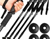 KRUMAD kijki do Nordic Walking regulowane 64-134 cm, aluminiowe, 2 pary – zdjęcie 1