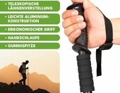 KRUMAD kijki do Nordic Walking regulowane 64-134 cm, aluminiowe, 2 pary – zdjęcie 3