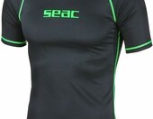 SEAC T-Sun Short – koszulka do pływania rashguard z ochroną UV, czarna, XL – zdjęcie 4