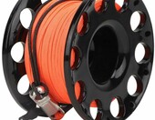 Tbest Finger Reel – szpula do nurkowania 30 m z karabińczykiem, czarna – zdjęcie 2