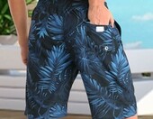 APTRO - boardshorty męskie do kitesurfingu, ciemnoniebieskie, M – zdjęcie 3