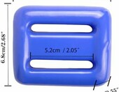 MOPHOEXII - obciążnik nurkowy ołowiany 0,5 kg, powlekany winylem, niebieski – zdjęcie 2