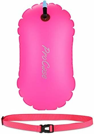 ProCase – boja pływacka bezpieczeństwa z pasem biodrowym, magenta