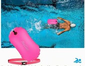 ProCase – boja pływacka bezpieczeństwa z pasem biodrowym, magenta – zdjęcie 2