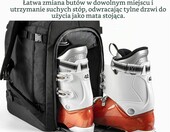 Unigear Plecak narciarski 50 l na buty, kask i sprzęt zimowy, wodoodporny – zdjęcie 5