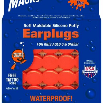 Silikonowe zatyczki do uszu dla dzieci Mack's, stan: nowy