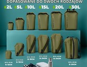 Nordlight Worek wodoszczelny Dry Bag 20 l - torba żeglarska, oliwkowa zieleń – zdjęcie 3