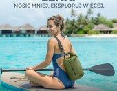 Nordlight Worek wodoszczelny Dry Bag 20 l - torba żeglarska, oliwkowa zieleń – zdjęcie 4