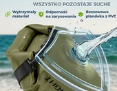 Nordlight Worek wodoszczelny Dry Bag 20 l - torba żeglarska, oliwkowa zieleń – zdjęcie 5