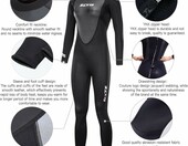 ZCCO 3 mm damski – pianka neoprenowa do windsurfingu, całe ciało, S – zdjęcie 3