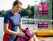 Owntop – neoprenowy kapok dla dorosłych do kajaka i wędkarstwa, różowy, XL – zdjęcie 5