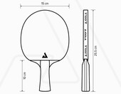 JOOLA Carbon Pro ITTF – profesjonalna rakietka do tenisa stołowego – zdjęcie 3