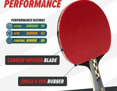 JOOLA Carbon Pro ITTF – profesjonalna rakietka do tenisa stołowego – zdjęcie 5