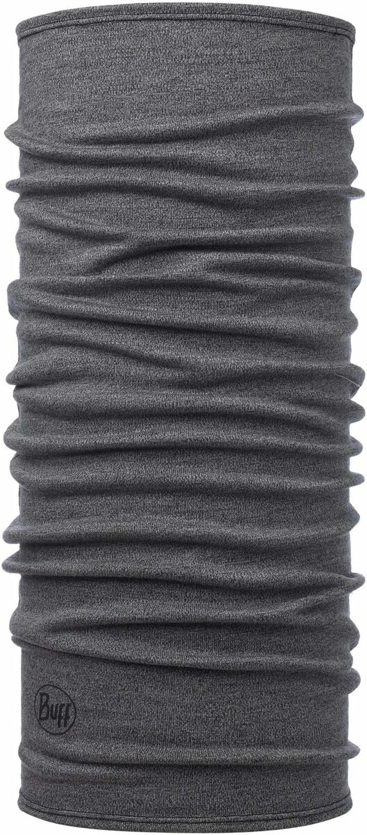 Buff Merino Midweight – komin na szyję z wełny merynosów, szary