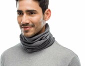Buff Merino Midweight – komin na szyję z wełny merynosów, szary – zdjęcie 2