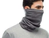 Buff Merino Midweight – komin na szyję z wełny merynosów, szary – zdjęcie 3