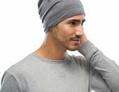 Buff Merino Midweight – komin na szyję z wełny merynosów, szary – zdjęcie 4