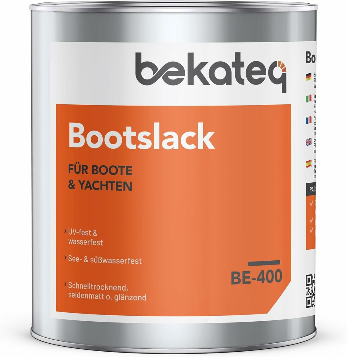 BEKATEQ BE-400 1 l – lakier jachtowy do drewna, matowy