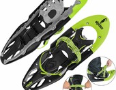 ALPIDEX Rakiety śnieżne 25 cali – do 130 kg, zielone, z torbą – zdjęcie 4
