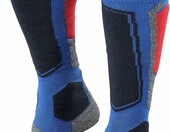 FALKE SK1 – skarpety narciarskie męskie z wełną, niebieskie – zdjęcie 1