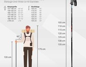 MSPORTS Kijki narciarskie Premium 120 cm z talerzykami śniegowymi, aluminiowe – zdjęcie 2