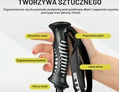 MSPORTS Kijki narciarskie Premium 120 cm z talerzykami śniegowymi, aluminiowe – zdjęcie 4