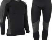 ALPIDEX Bielizna termoaktywna męska - komplet narciarski, czarny, 2XL/3XL – zdjęcie 1