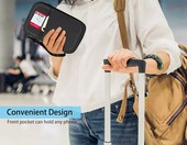 FINTIE portfel rodzinny na paszporty i dokumenty - blokada RFID, czarny – zdjęcie 4