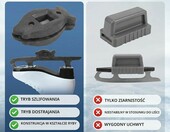 Cocoarm Ostrzałka do łyżew diamentowa – regulowana, z torbą, czarna – zdjęcie 4