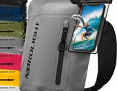 Nordlight worek wodoszczelny Dry Bag 10 l z etui na telefon, szary – zdjęcie 1
