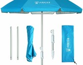 Parasol plazowy 180 cm przechylny AMMSUN (stan nowy) – zdjęcie 1