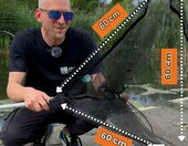 Podbierak wędkarski teleskopowy 210 cm Zite (stan nowy) – zdjęcie 3