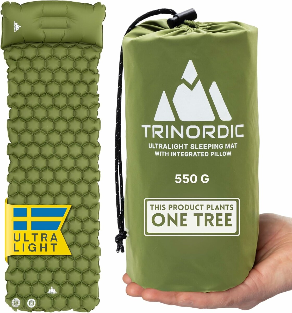 Ultralekki materac turystyczny TRINORDIC (stan nowy)