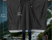 Poncho przeciwdeszczowe turystyczne ANYOO (stan nowy) – zdjęcie 3